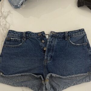 Amuse Society Dark Blue Jean Shorts